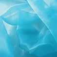 thumbnail image 3 of Cortina de gasa transparente recta con bolsillo para varilla de seda sintética, color turquesa, 1 pieza, 140 cm de ancho x 45 cm de largo, ideal para ventanas pequeñas, cocinas y dormitorios., 3 of 3