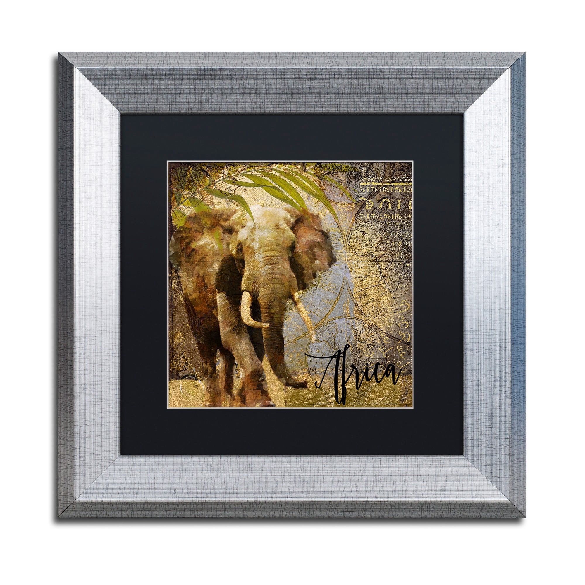 Trademark Fine Art "Taste Of Africa III" Canvas Art by Color Bakery, Black Matte, Silver Frame