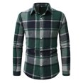 thumbnail image 3 of COSFO Button Tee Shirts Mens Casual Long Sleeve Collared Tops Regular Pullover Polo T-Shirts, 3 of 9