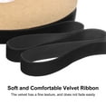thumbnail image 2 of Uxcell Thin Velvet Ribbon, 5/8'' 25 Yards Single Side Christmas Ribbon for Christmas Tree Gift Wrapping Flower Bouquet [Black], 2 of 7