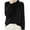 Black, variant on HVOBTTY Women's Long Sleeved Pullovers Sweaters, Sweaters for Women, Women's Fashion Casual Solid Color Round Neck Button Loose Fitting Base Knitted Sweater Black, XXL