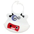 thumbnail image 1 of Preciosos baberos de silicona para bebé de limpiar, bolsillo, colector de patrón de , nuevo Sunnimix Babero de silicona, 1 of 8