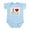 Sky Blue, variant on CafePress - I Love Brazilian Jiu Jitsu Infant Bodysuit - Baby Light Bodysuit, Size Newborn - 24 Months