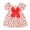 Red, variant on Hihipz Toddler Girls Dresses Puff Sleeve Oversized Bow Floral Print Dress Kids Girls Stylish Everyday Wear Photoshoots Outdoor Dresses,2 -3 Years