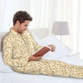 thumbnail image 6 of Sikiie Peanuts3 Mens Pajama Set, Soft Warm Long Sleeve Sleepwear, Cozy Button-Down Pjs for Men-Small, 6 of 7