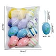 thumbnail image 1 of Huevos de Pascua coloridos de plástico, 12 piezas de huevos de Pascua, decoración de Pascua, huevos de Pascua para colgar, máxima comodidad, 1 of 8