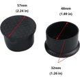 thumbnail image 2 of GFDYREE 12 Pcs Furniture Chair Leg Caps PVC Rubber Feet Protector Pads Furniture Table Covers Round Bottom,1-7/8 Inches, Black, 2 of 5
