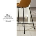 thumbnail image 5 of Walker Edison Urban Faux Leather Counter Stool, Set of 2, Whiskey Brown, 5 of 20