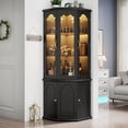 thumbnail image 3 of Mueble Bar Esquinero Gyfimoie con Puerta de Vidrio LED Ajustable, 3 of 9