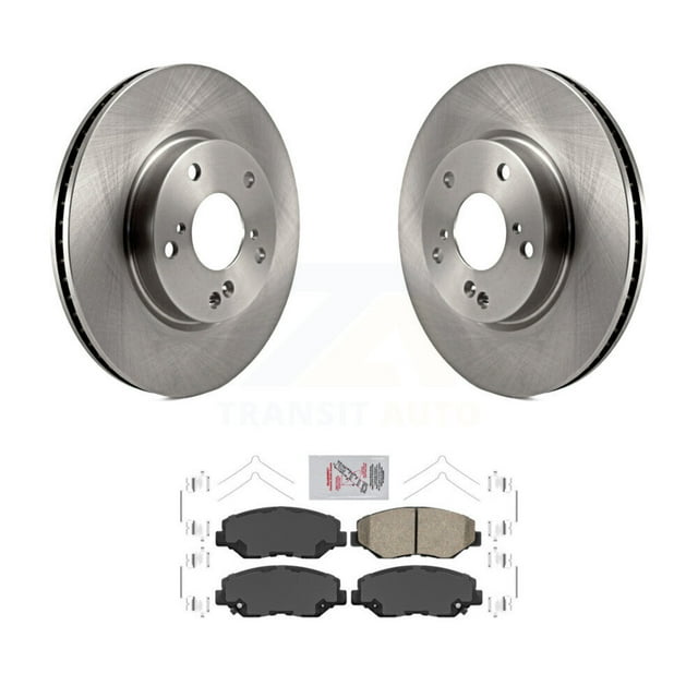 Transit Auto Front Disc Brake Rotors and Ceramic Pads Kit for Car Honda Civic K8A-103820
