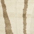 thumbnail image 4 of SAFAVIEH Florida Ellen Abstract Shag Area Rug, Cream/Dark Brown, 5' x 5' Round, 4 of 4
