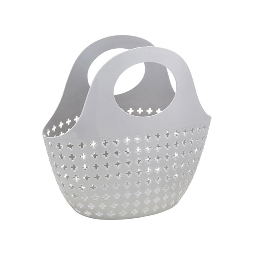 Jeobest Plastic Basket with Handles Plastic Carrying