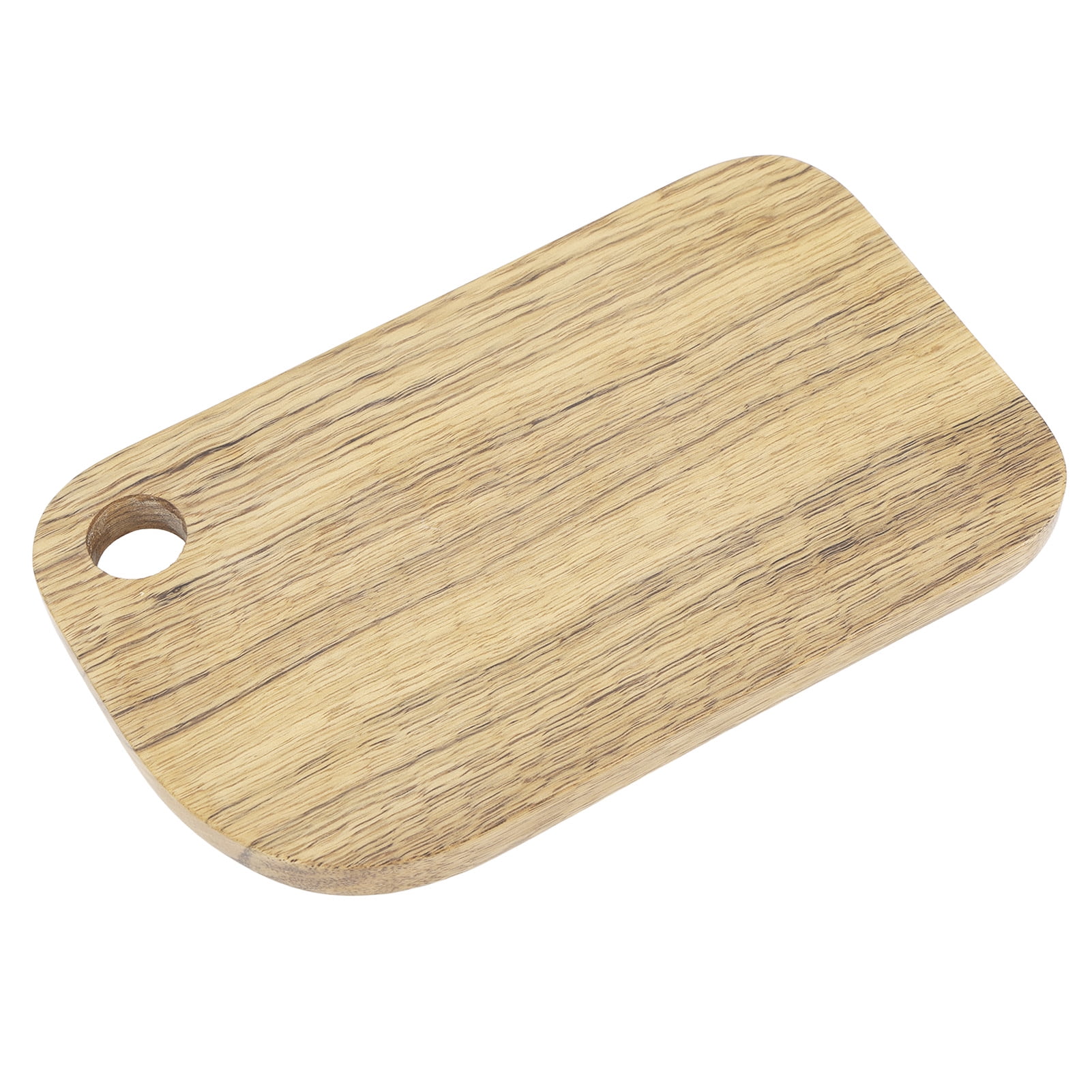Yajisi Zebra Wood Cutting Board with Hanging Hole, Rectangular Wood Chopping Board for Bread Pizza Vegetable Fruits Cheese Serving (11.4 x 7.1 inches / 29 x 18 cm), Small Size