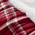 thumbnail image 6 of Westinghouse Electric Blanket Heated Throw Blanket, Plaid Sherpa Heating Blanket, 6 Heat Settings & 2-10 Hours Auto Off, Red Plaid, 50x60in, 6 of 6