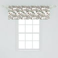 thumbnail image 2 of Ambesonne Fishes Valance Pack of 2, Carp Perch and Bass, 54"X18", Multicolor, 2 of 2