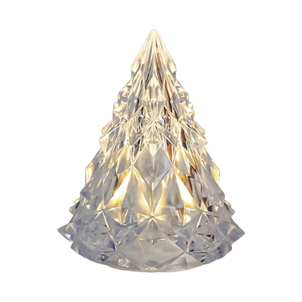 Decoraciones Del Árbol de Navidad Decoración de la Lámpara Del Iceberg de Navidad Lámpara de Cristal de Diamante Decoración Del Restaurante Led Christmas Tree Night Light