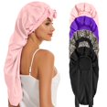 thumbnail image 1 of Set de gorros de seda DEMAZALO para mujeres y hombres que duermen, 4 unidades, 1 of 7