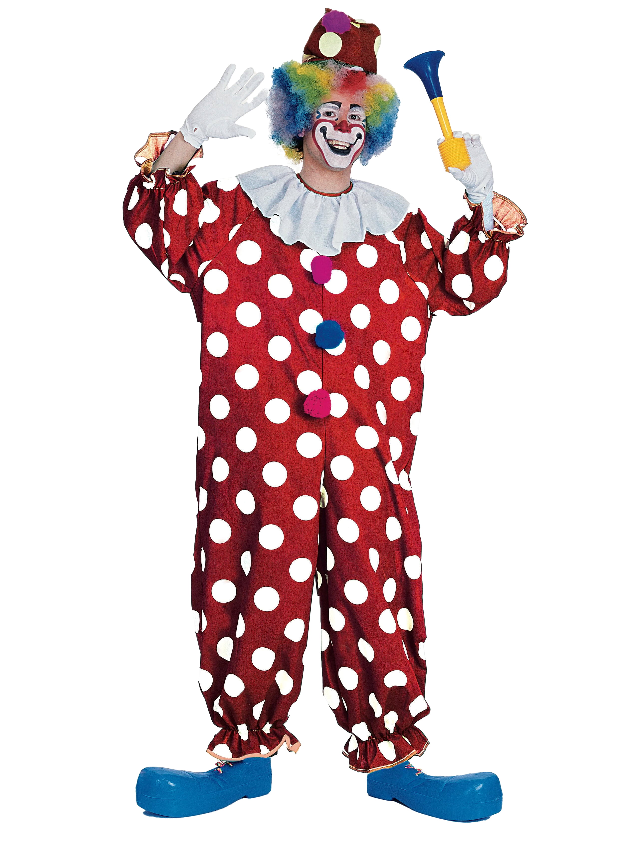 Funny JUMBO FOAM CLOWN LONG NECK TIE Costume Circus Color Polka Dots Yellow Joke 