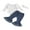 White, variant on Newborn Baby Girl Clothes Infant Rib Frill Long Sleeve Romper Flared Pants Headband Set 3pcs Fall Winter Outfits