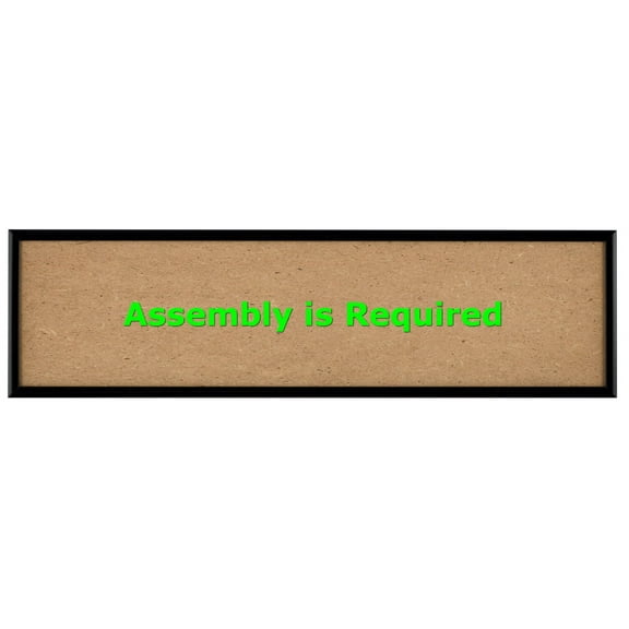 Quadro Frames 5x21 inch Picture Frame, Black, Style P375-3/8 inch Wide Molding