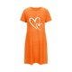 thumbnail image 4 of Camisón corto de poliéster para mujer, talla grande, estampado de San Valentín, cuello redondo, manga corta, 4 of 4