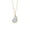 Blue, variant on European And American Irregular Gap Geometric Pendant Necklace