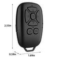 thumbnail image 3 of Wireless Remote Control for Mobile Phones and Tablets Photo Video Clicker Bluetooth 10 m Range ABS Black 6.5 cm x 4.3 cm x 1.5 cm, 3 of 8