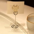 thumbnail image 2 of Baohd 10 Pieces Table Number Stand Round Shape Metal Convenient Card Holder Centerpieces Paper Clamp Wedding Decoration Tabletop Decor type1, 2 of 7