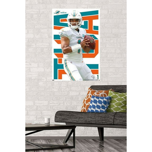 NFL Miami Dolphins - Tua Tagovailoa 20 Wall Poster, 22.375" x 34"