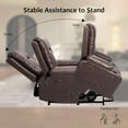 thumbnail image 4 of Power Lift Recliner Chair for Elderly,Electric Leather Lift Chair,  22" Wide Lift Assist Recliner for Seniors with Heat and Massage Function,Ergonomic Recliner Chair with Side Pocket and Cup Holders, 4 of 7