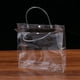 thumbnail image 5 of Bolsa de plástico transparente de PVC para vino helado, bolsa de mano portátil, bolsa de regalo, decoración para fiesta de cumpleaños, recuerdo de boda, estilo cuadrado, 5 of 7