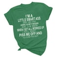 thumbnail image 2 of Sakmal Unisex Tops&nbsp;Plus Size Short Sleeve Green Crew Neck Unisex Quotes T-Shirts T Shirts for Unisex, 2 of 6