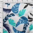 thumbnail image 3 of oneOone Cotton Poplin Medium Blue Fabric Tropical Craft Projects Decor Fabric Printed By The Yard 56 Inch Wide, 3 of 4