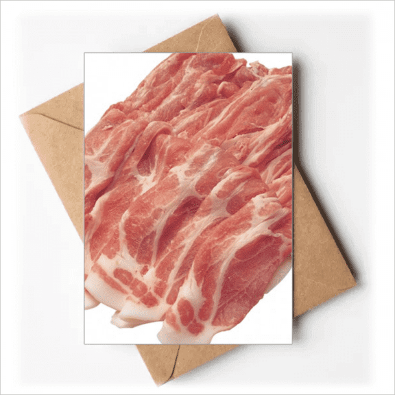 Steak Roll Raw Meat Food Texture Greeting Cards You are Invited Invitations