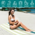 thumbnail image 6 of SUN CUBE Microfiber Sand Free Beach Towel - Quick Dry Fast Absorbent Lightweight Towel for Travel Beach Swim Pool Camping Packable Compact Oversized Towel, Sand Resistant - Beige Cream, 60x30 Inches, 6 of 8