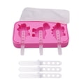 thumbnail image 1 of Silicone Popsicle Mold  Cartoon Ice Lolly Mould With 6 Sticks Stackable And Reusable Cartoons Cute Cream Moulds, 1 of 7