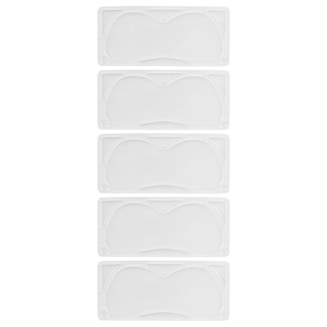 Sailing Molde transparente para máscara de ojos - Herramienta de bandeja de parche ocular reutilizable (5 piezas)