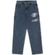 thumbnail image 4 of Otoño ropa nueva retro hip-hop Letra bordado jeans pantalones sueltos de pierna recta pantalones de pierna ancha para hombres y mujeres parejas brillar Electrónica, 4 of 5