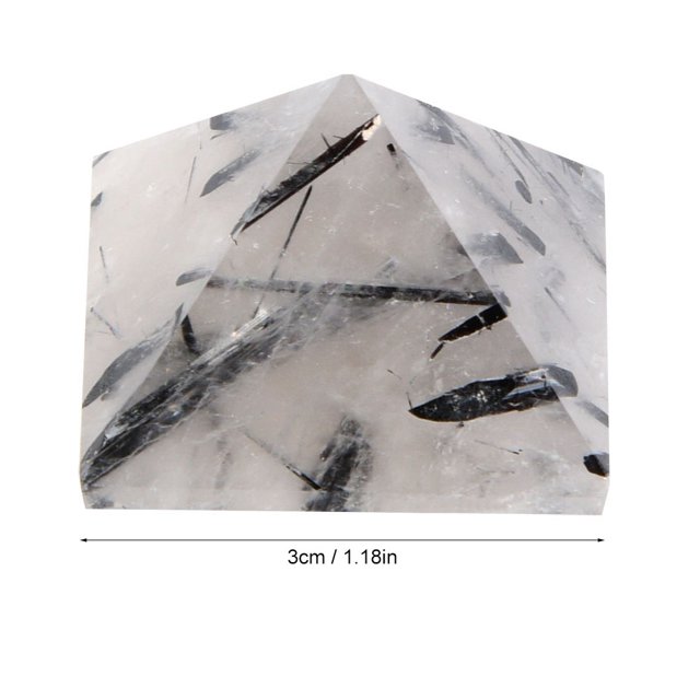 Quartz Pyramid Home Decoration Home Decoration, Pyramid , Black Blessing Better Luck Friend for Family