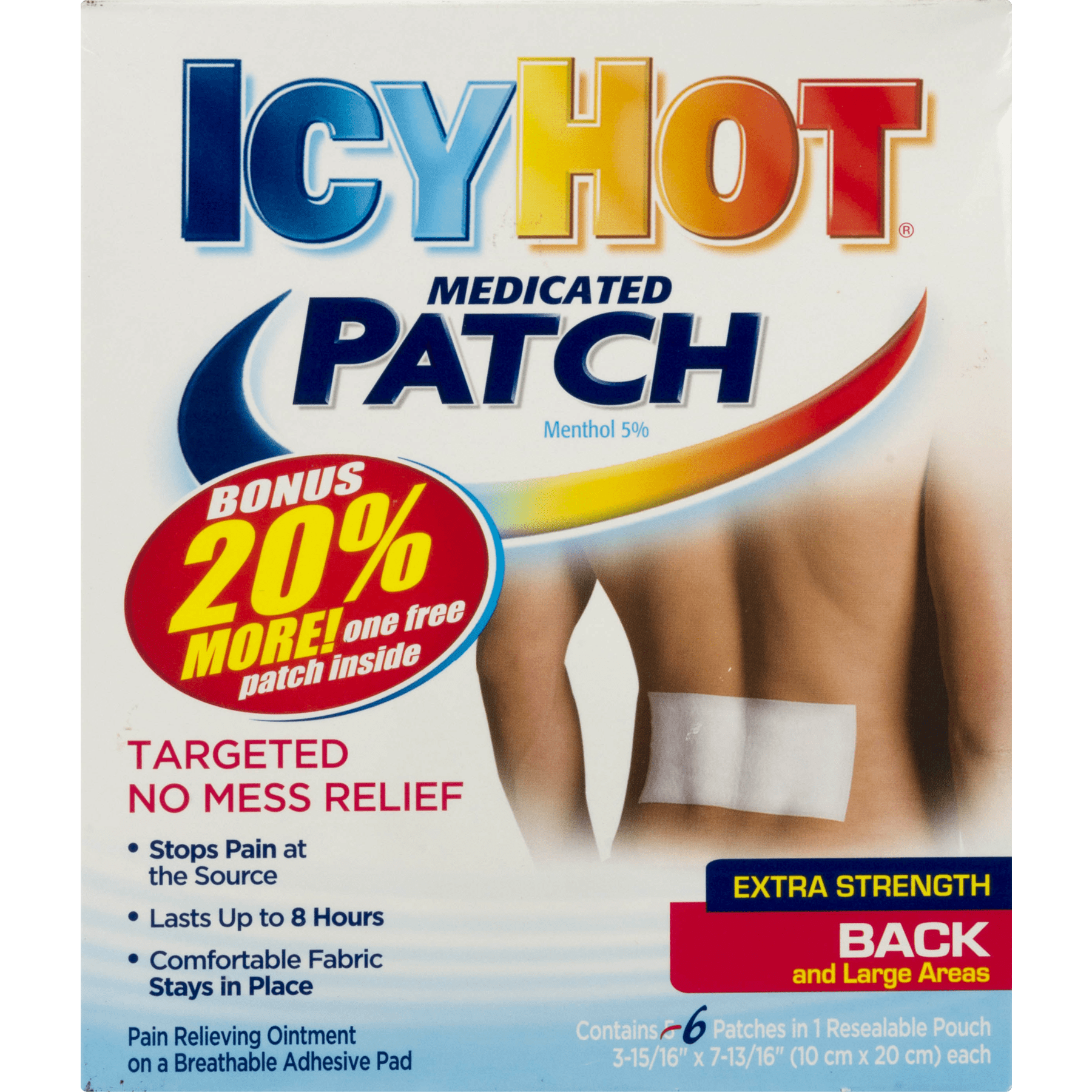 Icy Hot Medicated Patch - 6 CT6.0 CT