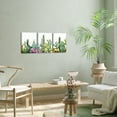 thumbnail image 4 of Visual Art Decor Framed Wall Art Watercolor Tropical Plant Desert Cactus Canvas Print Set of 3 for Bedroom Bathroom Spiny Flower Artwork Home Office Wall Decoration, 4 of 5