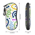 thumbnail image 4 of ZICANCN Sunglasses Soft Case, Seamless Arrows Colorful Neoprene Zipper Eyeglass Case for Men Women, 4 of 9