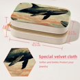 thumbnail image 5 of Whale Velvet Portable Earring Holder with Removable Compartment - Gift-Worthy Jewelry Stand and Travel Organizer with Necklace Holder, 5 of 7