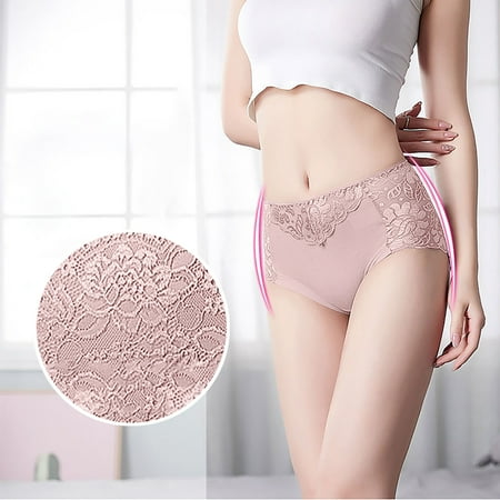 

XIAOFFENN Womens Underwear Cotton Plus Size Underwear For Women Women Pantie Sexy Lace Elastic Lingerie Knickers Underpants Underwear L-3Xl Clearance