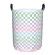 thumbnail image 1 of Fotbe Colorful Checkerboard Cesto de Ropa con Asas, Cesto Impermeable de Gran Capacidad, Bolsa de Lavado para Dormitorio, Cesto de Ropa con Ruedas y Asas-Medium, 1 of 6