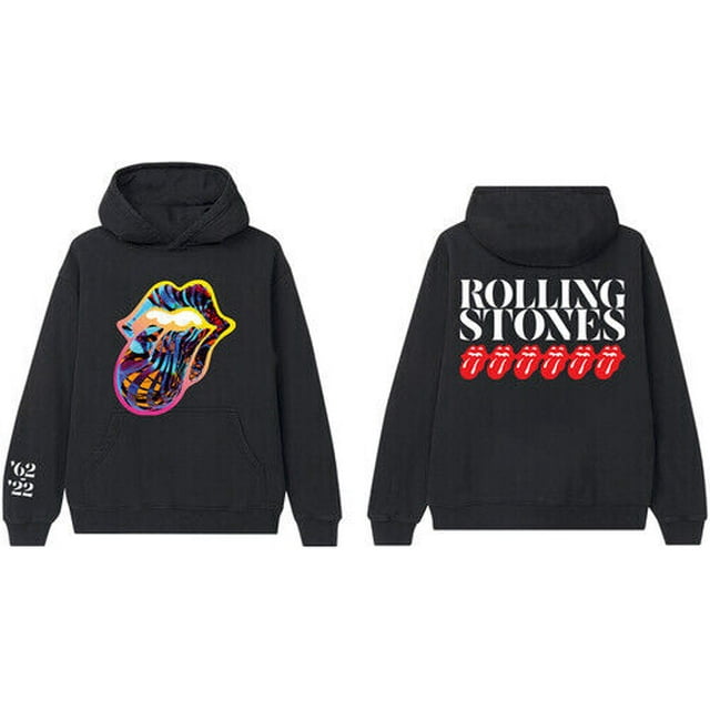 Rolling Stones - Chandail à Capuche pour Hommes en Molleton Cyberdélique