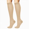 thumbnail image 4 of NOLDARES Compression Socks for Women Men, Breathable 15-20 mmHg Circulation for Flying, Running, Nurses, Pregnancy, 2 Pairs(R023-WH2), 4 of 4