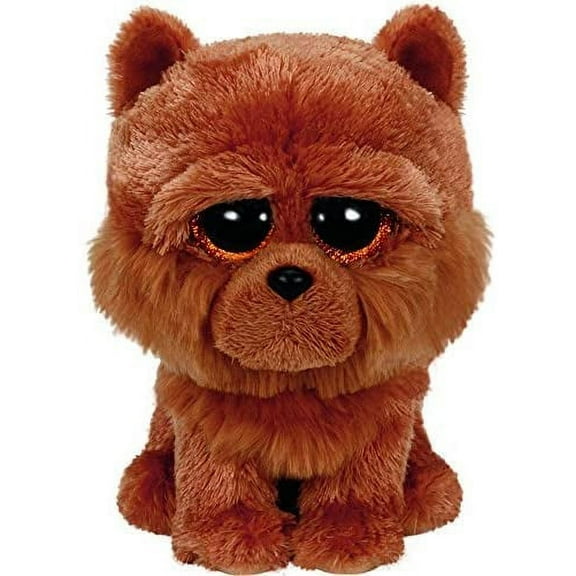 TY Beanie Boos -Barley the Brown Dog (Glitter Eyes) Small 6" Plush