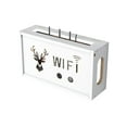 thumbnail image 1 of Transemion Wood Smart And Stylish Wall Mounting Wi-Fi Router Storage Boxes Space-saving Sturdy And Durable white, 1 of 6