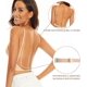 thumbnail image 3 of Sujetadores de espalda baja para mujer - Bralette sin aros sin costuras Sujetadores sin espalda, 3 of 5